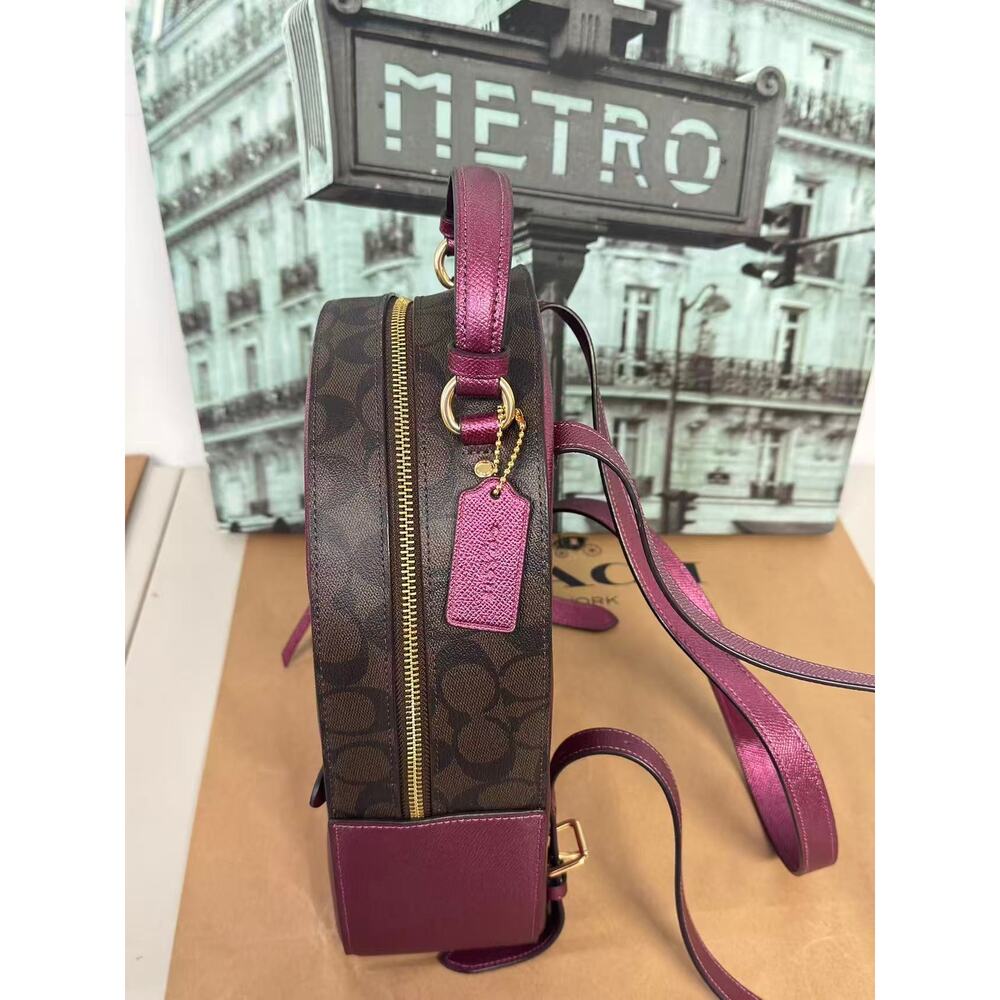 Coach F85029 Jordyn Backpack In Signature Canvas - Picture 4 of 7